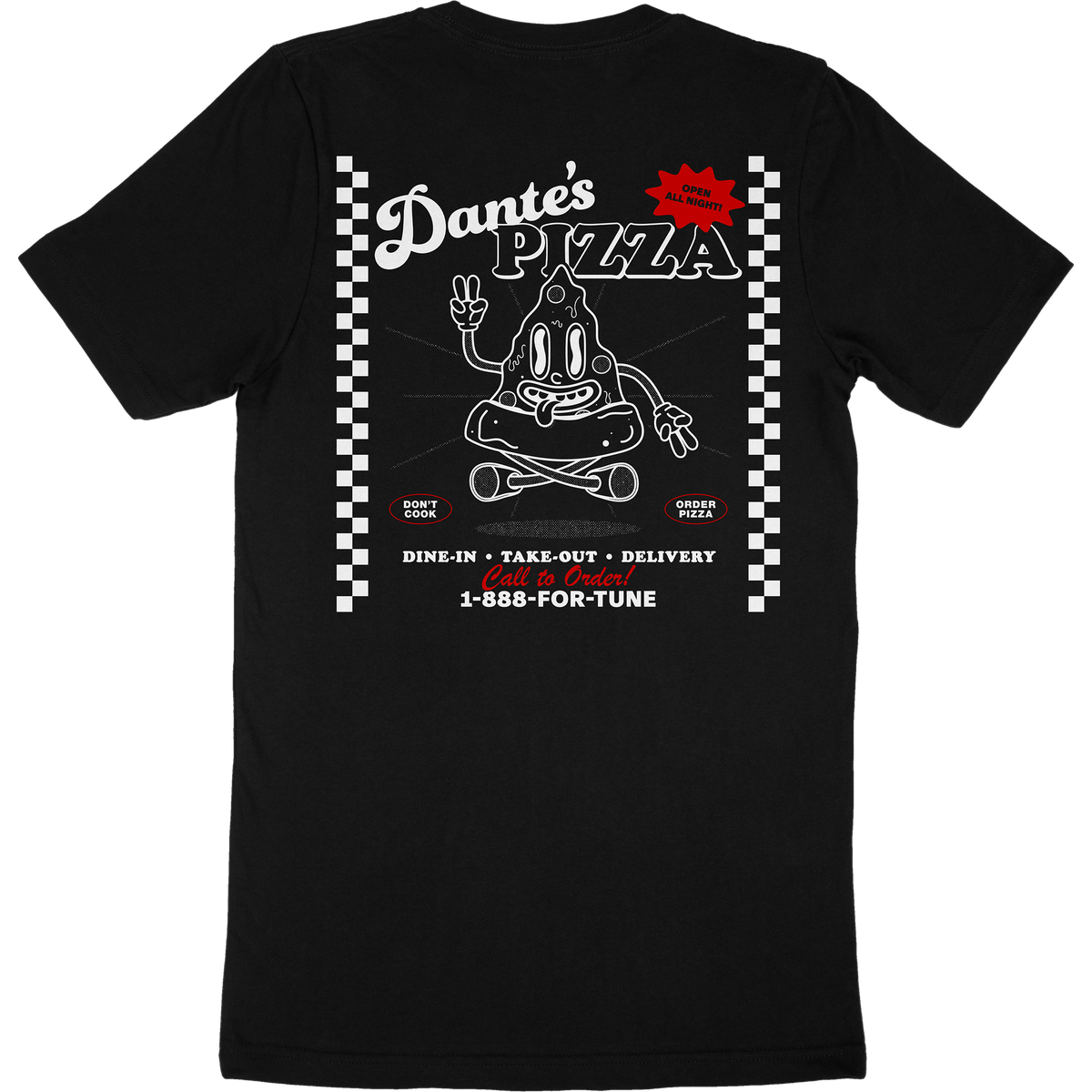 Dante's Pizza T-Shirt – Lost Fortune