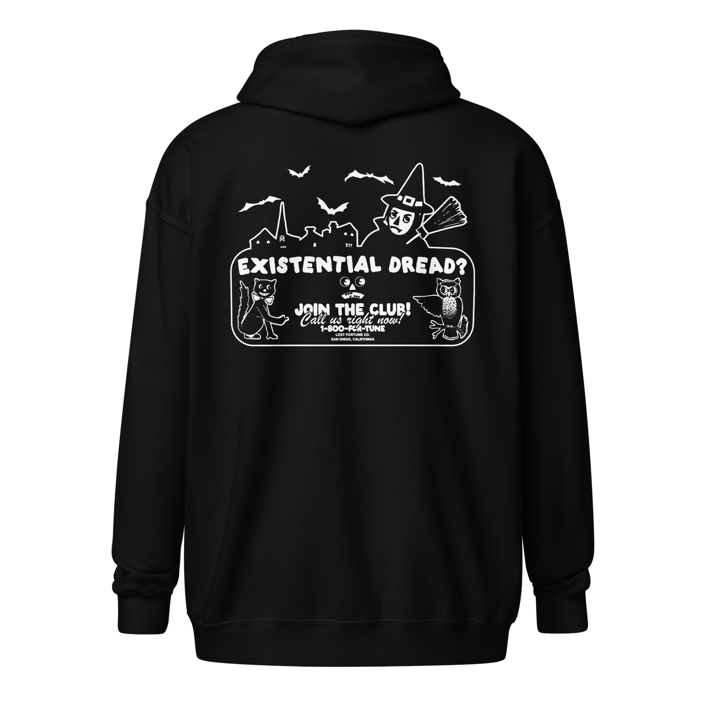 Existential Dread Club Zip-Up Hoodie